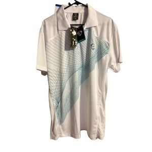 Jeansian mens‎ sport tee polo White size 2xl